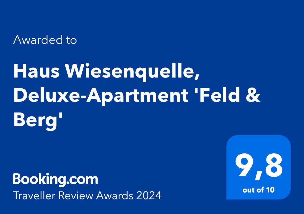Haus Wiesenquelle, Deluxe-Apartment 'Feld & Berg' Feldberg  Eksteriør bilde
